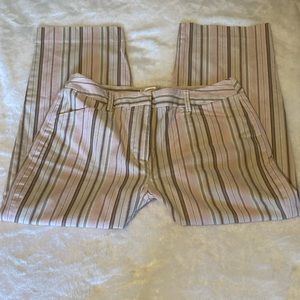 🪷NWOT🪷 Talbots Stretch Striped Capri Pants, Size 8